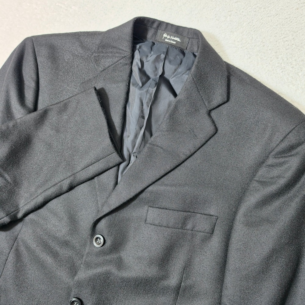 Nordstrom Sport Coat Mens 3 Button 42REG Black Loro Piana 100% Cashmere Blazer